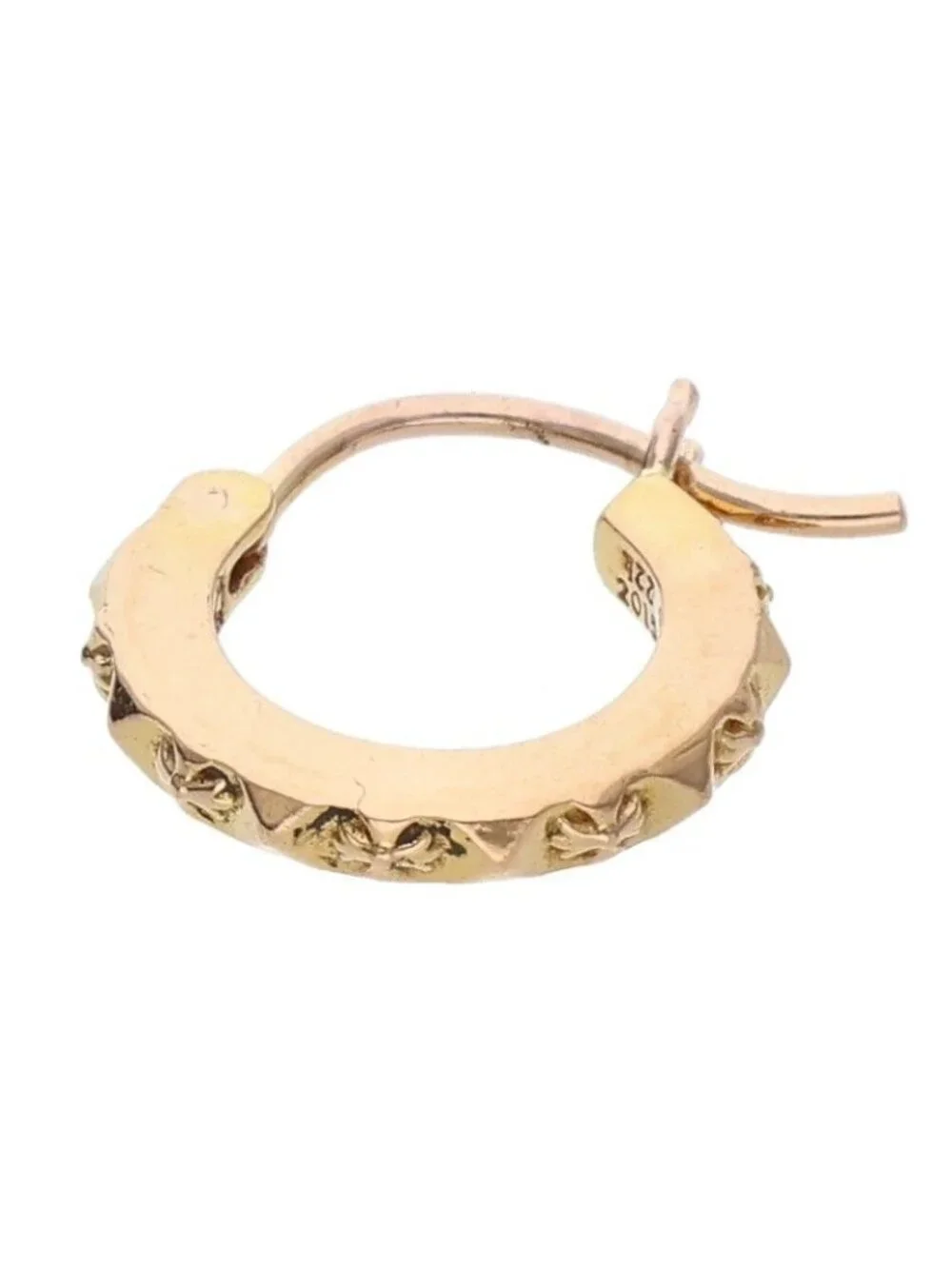 Chrome Hearts 22k Tfp Goldop Gold Earrings